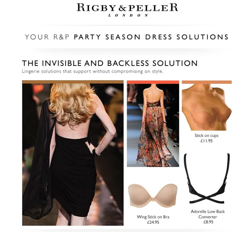 Party Underwear solutions with Rigby & Peller in time for the Party Season