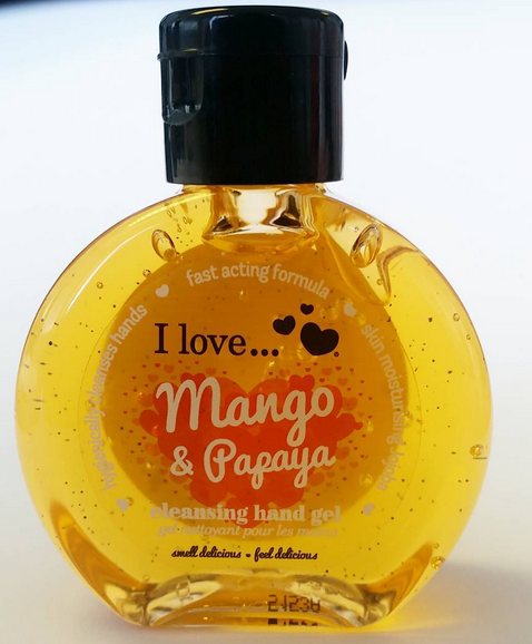 I love Mango & Papaya Cleansing Hand Gel