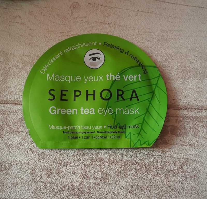 Sephora Green Tea Eye Mask Sheet Mask