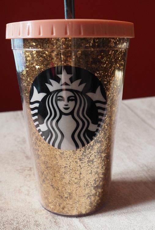 Starbucks Gold Glitter Cold Cup